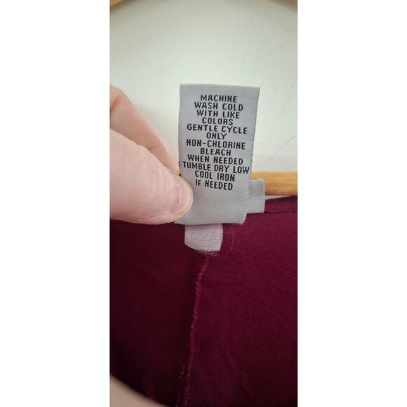 Women's Catherines Purple Knit Eyelet Knit Lined Bell Sleeve Blouse 3X - Picture 4 of 6